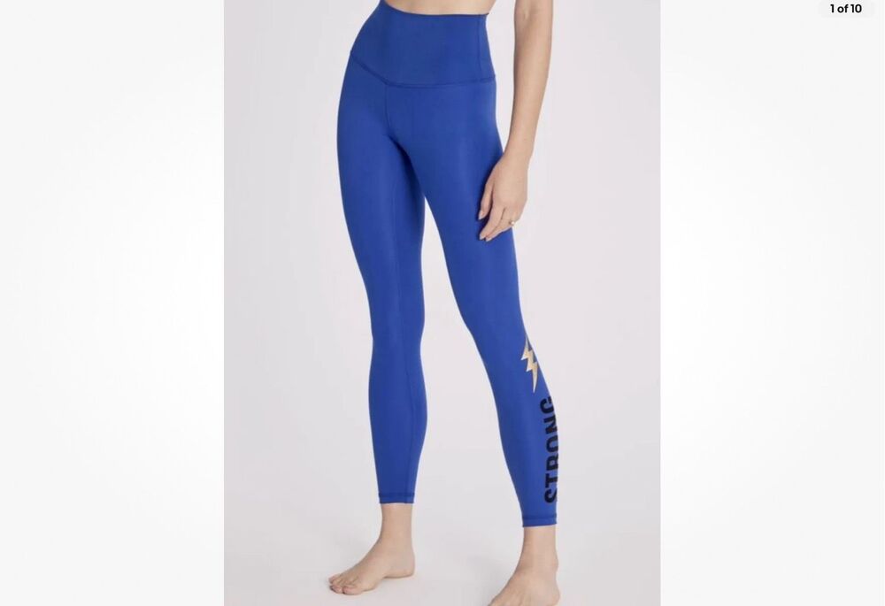 Wildfox Women's 7/8 Ultra High Rise Legging Digital Blue Small NWT